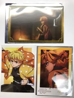 鬼滅の刃　無限城編　箔押しブロマイド　ポストカードコレクション　我妻善逸