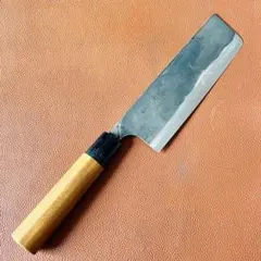 白紙1号 黒打 菜切（万能）包丁 180㎜ G1330 焼柄 月光作 白紙1号 黒打 菜切（万能）包丁 180㎜ G1330 焼柄 月光作 - メルカリ