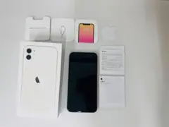 【美品】iPhone 11 128GB ホワイト SIMロックありau