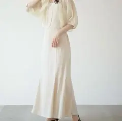 Ray Cassin アイボリー　キャミソール ロングワンピース