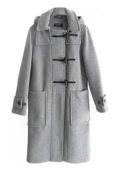 【未使用】GLOVERALL ELIZA ダッフルコート 36 グレー