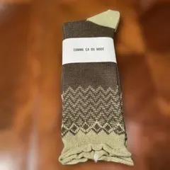 COMME CA DU MODE ソックス ブラウン 新品未使用