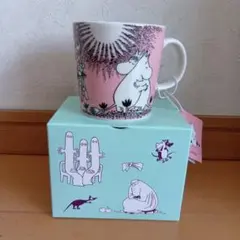 新品　ムーミン 陶器製マグカップ ピンクのサムネイル