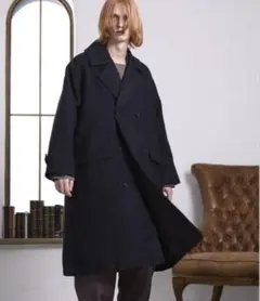 【美品】ENDER PRODUCTS オーバーサイズ メルトンロングダブルコート