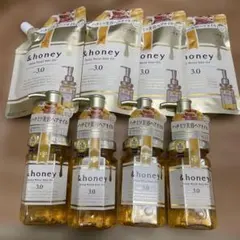 ＆honey アンドハニーディープモイストヘアオイル3、0本体４個／つめかえ４個のサムネイル