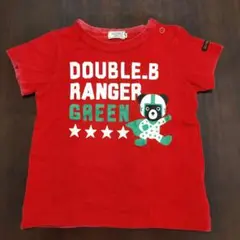 DOUBLE.B レッド Tシャツ 90cm