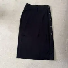 GUボタン付きロングスカート