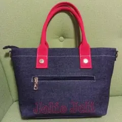 Jolie Joli デニムトートバッグ　 ハンドバッグ　ショルダーバック