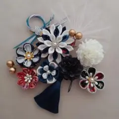 つまみ細工髪飾り成人式卒業式
