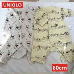 UNIQLO カバーオール　ディズニー　プーさん　60cm 2枚セット