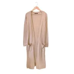 【INGNI】サイドスリット　リブロングカーディガン