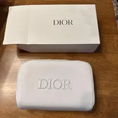 【新品未使用】Dior ホワイト ポーチ