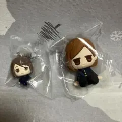 呪術廻戦　めじるしアクセサリー　家入硝子　ラバーフィギュア 釘崎野薔薇 セット