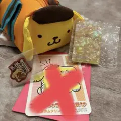ポムポムプリン　詰め合わせ　バッジ　マグネット　ポーチ