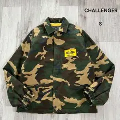 CHALLENGER コットン コーチジャケット カモ キルティング 中綿 Sのサムネイル