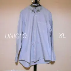 UNIQLO ユニクロ ストライプ柄 長袖 ボタンダウンシャツ XLサイズ