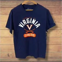 【希少カレッジ】バージニア大学 Tシャツ L 紺 ラッセル 海外古着