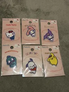 【新品】サンリオキャラクターズ パイルワッペン パッチ シール セリア