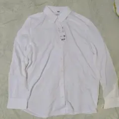 UNIQLO レーヨンブラウス 長袖 ホワイト Lサイズ 新品