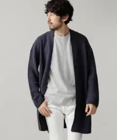 ナノユニバース　ホールガーメント ロングカーディガン