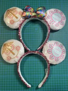 ディズニー　イッツアスモールワールド　カチューシャ　ペアセット