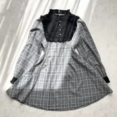 ROJITA ロジータ　チェック柄　フレアワンピース　Aライン