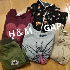 GAP、H＆M、Disney 冬物　80〜95 5枚セット