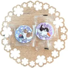 びっくらポン　mofusand 缶バッチ 2個セット