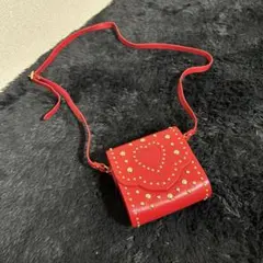 YSL ミニショルダーバッグ スタッズ Y2K 赤 レザー 可愛い 大人気