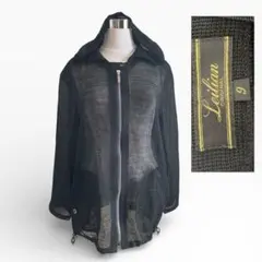 ✨美品✨ Leilian メッシュ シアー ジップブルゾン 春夏 ゆったりめ9