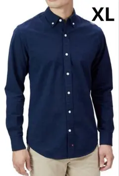 メンズ オックスフォード シャツ ネイビー XL