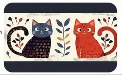 新品未使用✩.*˚ キッチンマット 50×80 猫　かわいい　台所マット