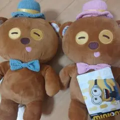 ミニオン Gentleman ぬいぐるみ【ティム】全2種コンプ まとめ売りのサムネイル