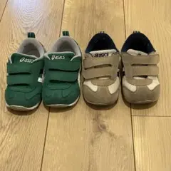 12.5cm アシックス　スクスク　アイダホ　ベイビー　スニーカー　2足セット