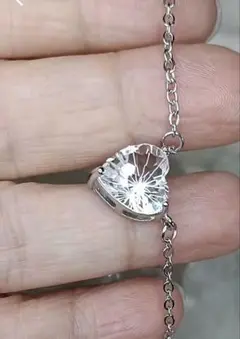 水晶ペンダント ステンレスチェーン