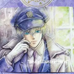 ◆窓辺にて◆手描きイラスト