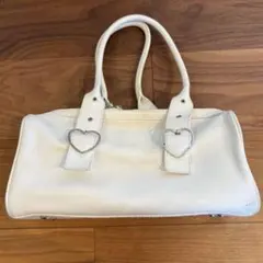 Samantha Thavasa ホワイトハンドバッグ ハート キュートのサムネイル