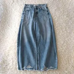 【美品】Whim Gazette ウィムガゼット ラインカーブデニム 38