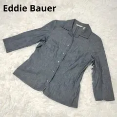 『Eddie Bauer』エディーバウアー(S)五分丈 七分丈 シャツ ブラウス