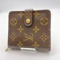 ルイヴィトン モノグラム コンパクトジップ 二つ折り財布 ミニ財布