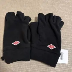 DANTON ブラック 指なし手袋 M