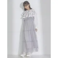 merry jenny リボンチュールキャミワンピース