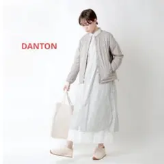 DANTON⿻ナイロンストレッチタフタノーカラー インサレーションジャケット36