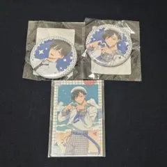 キャラ福くじ 多聞くん今どっち 坂口桜利 缶バッジ、アクキーセット