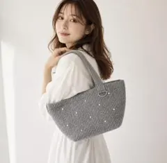 ume様専用 ハンドメイド ファンシーツイード マザーズバッグ パール