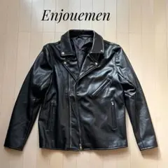 Enjouemen 合皮 ダブル ライダース ジャケット サイズ XL