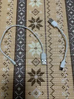 USB充電ケーブル USB-A to Type C 2本セット ホワイト