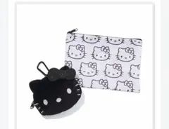 ハローキティ ふわふわフェイス＆リップストップポーチの2個セット