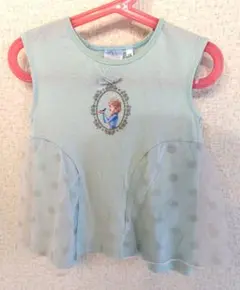 【美品】SLAP SLIP エルサ ノースリーブワンピース 110cm 水色のサムネイル