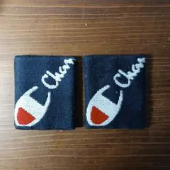 チャンピオン刺繍ロゴリストバンド2個セット